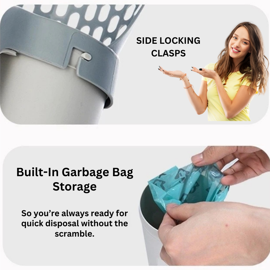 ScoopEase'Bin (Advanced Shovel with In-Built Bin Shovel)
