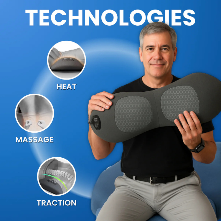 Dravenor™ 3-in-1 Smart Pillow – Advanced Back Pain Relief at Home