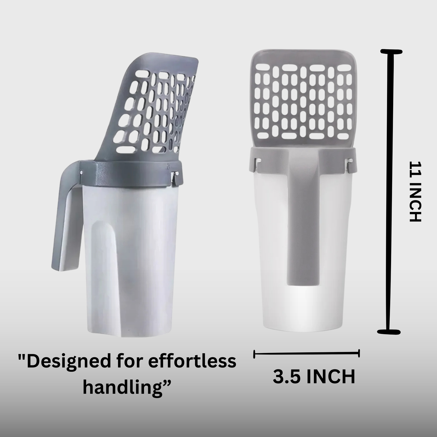 ScoopEase'Bin (Advanced Shovel with In-Built Bin Shovel)