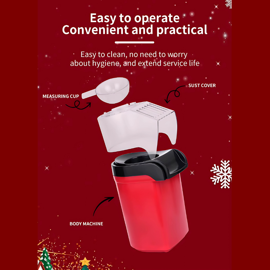 Popzi Popcorn Maker – "The Mini Popcorn Maker with Big Results! 🍿✨"