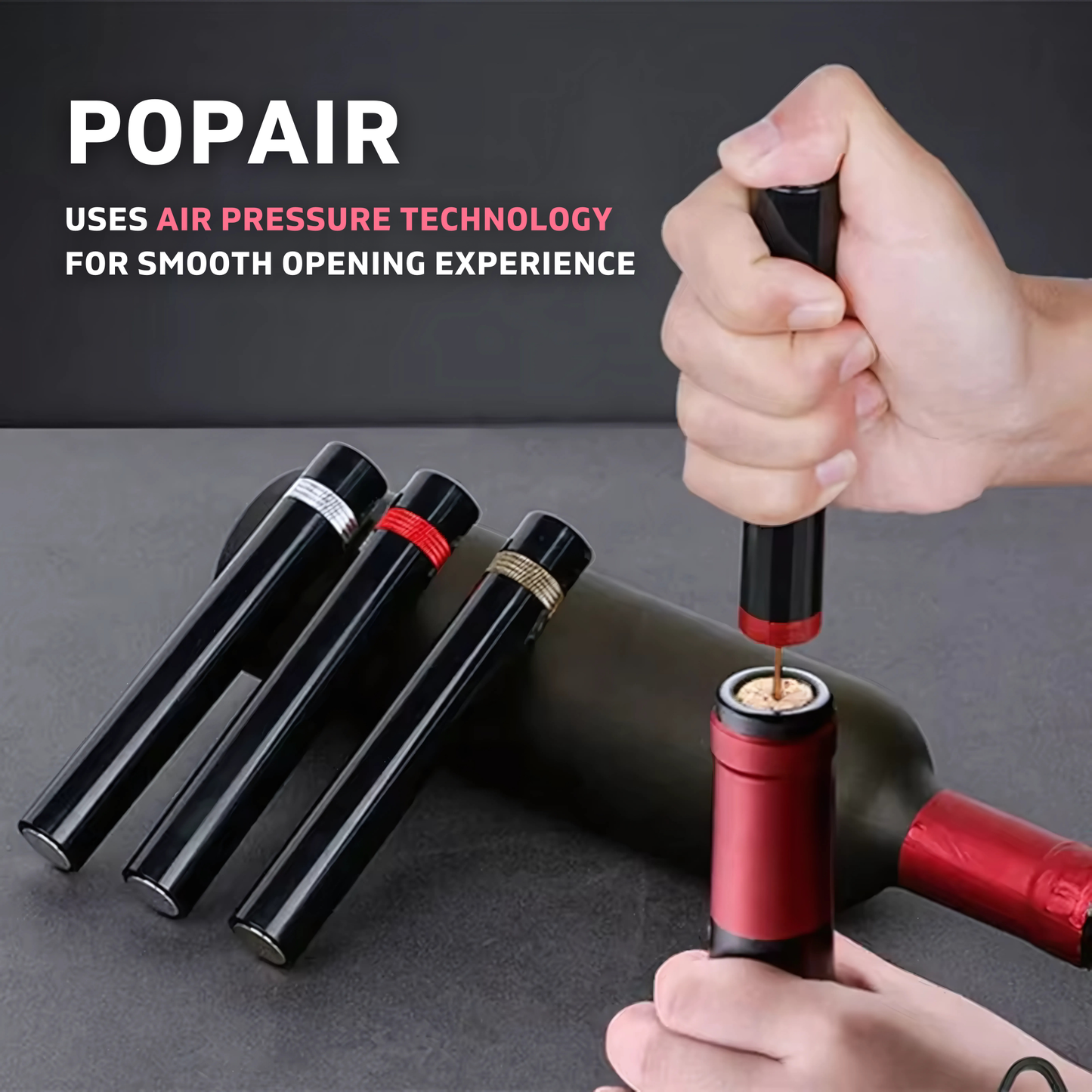 PopAir- Discover Why Over 7,546 Wine Lovers Swear by Effortless Opening!